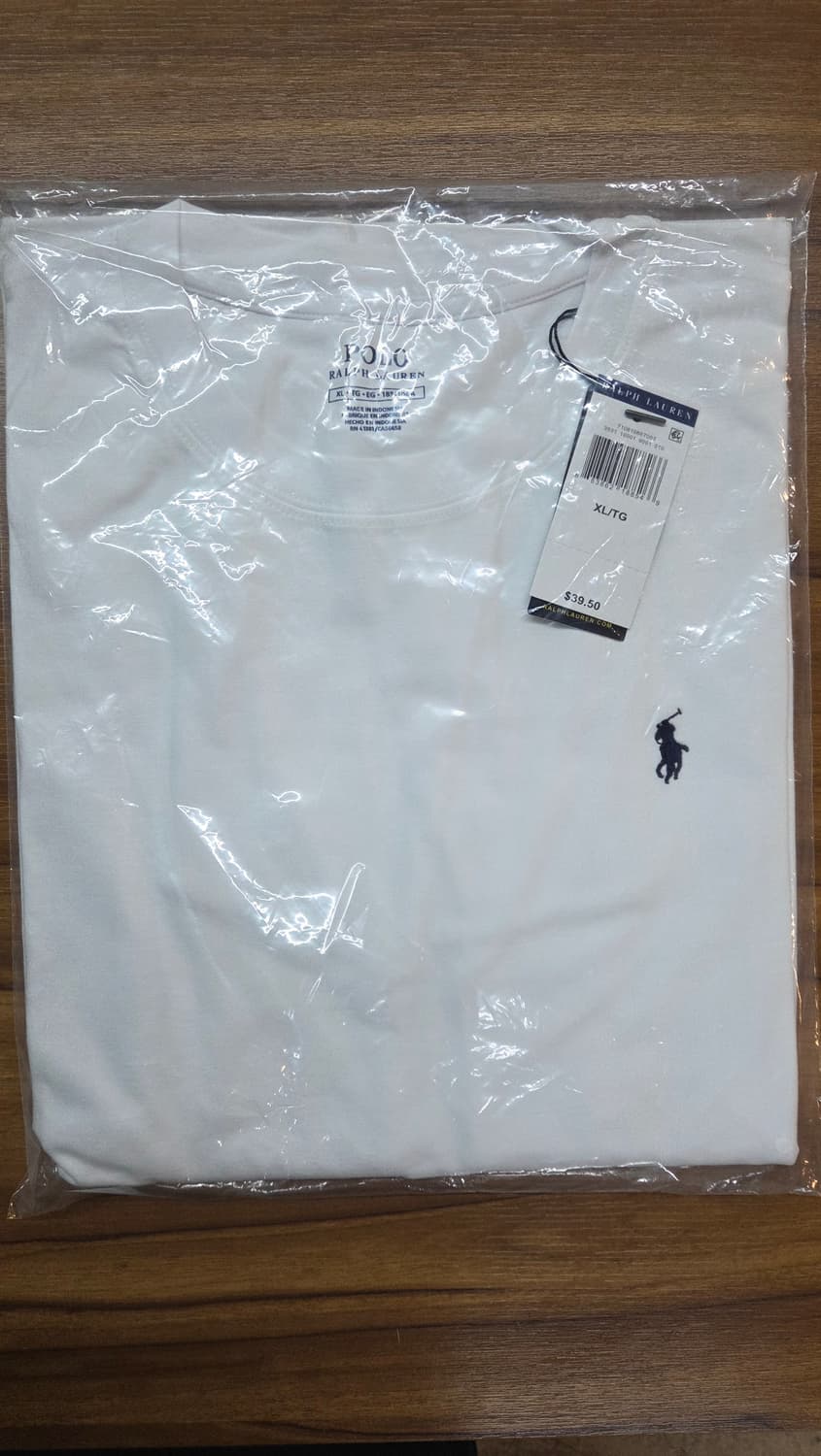 폴로 랄프로렌 화이트 반팔티 XL(새상품/정품) 상품이미지1