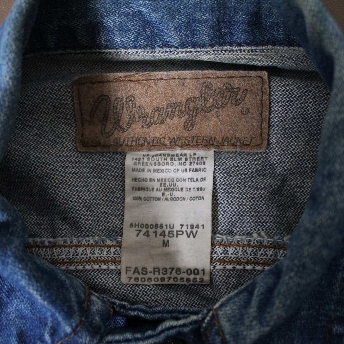 90s Wrangler 랭글러 데님 트러커 자켓 L030 상품이미지4