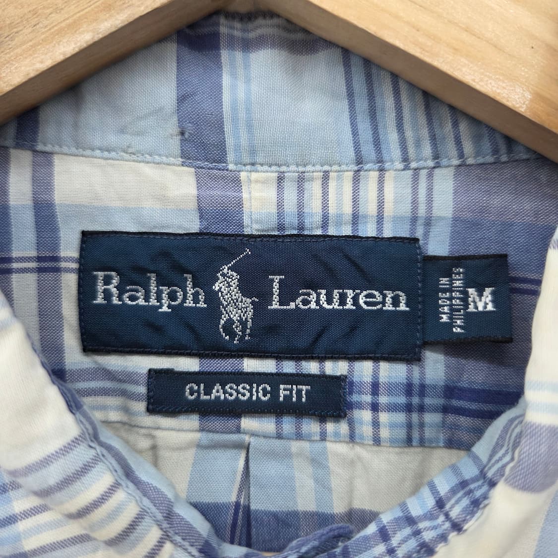 폴로 랄프로렌 반팔 체크 셔츠 남m 상품이미지4