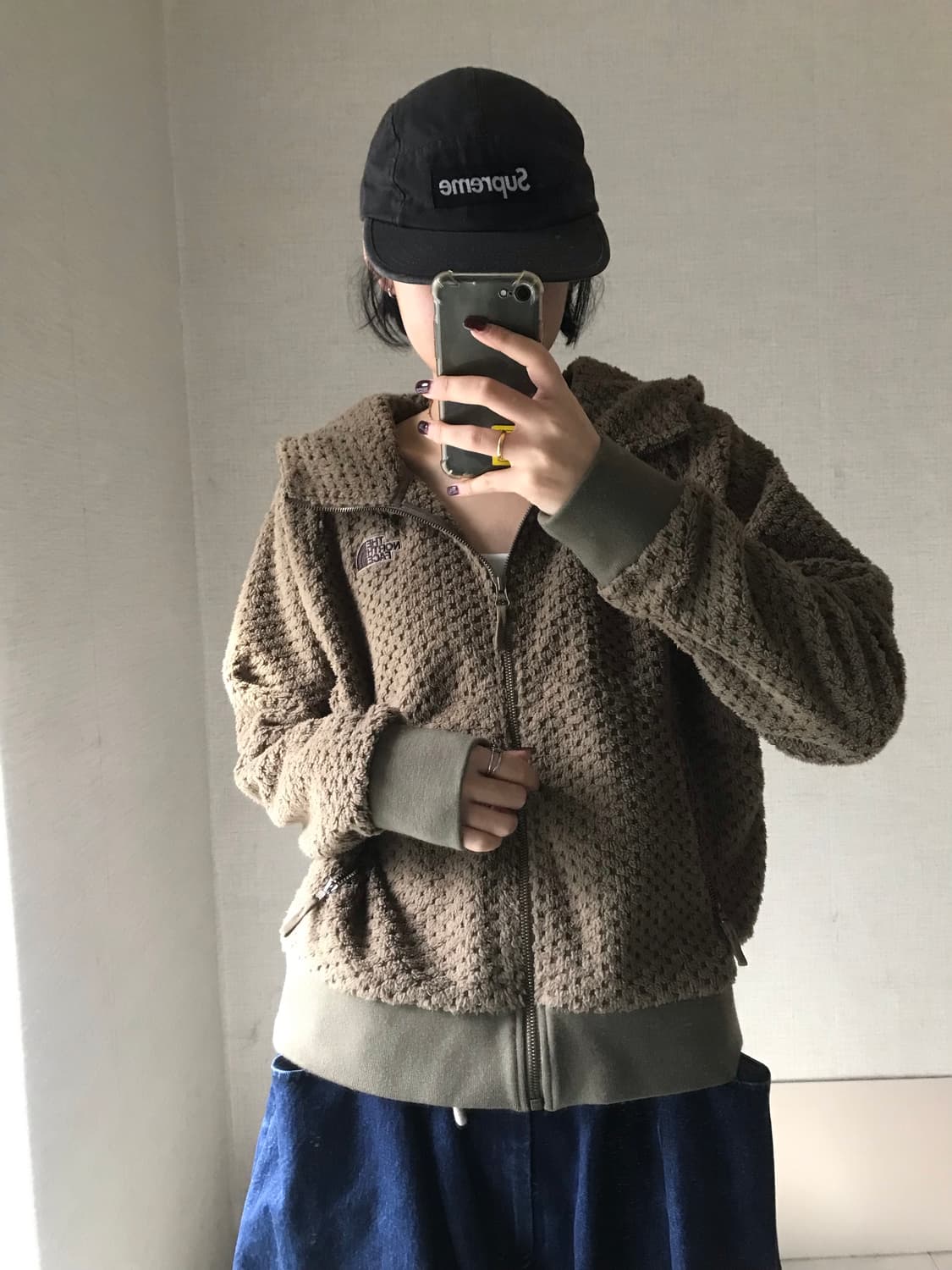 노페 브라운 후리스 상품이미지2