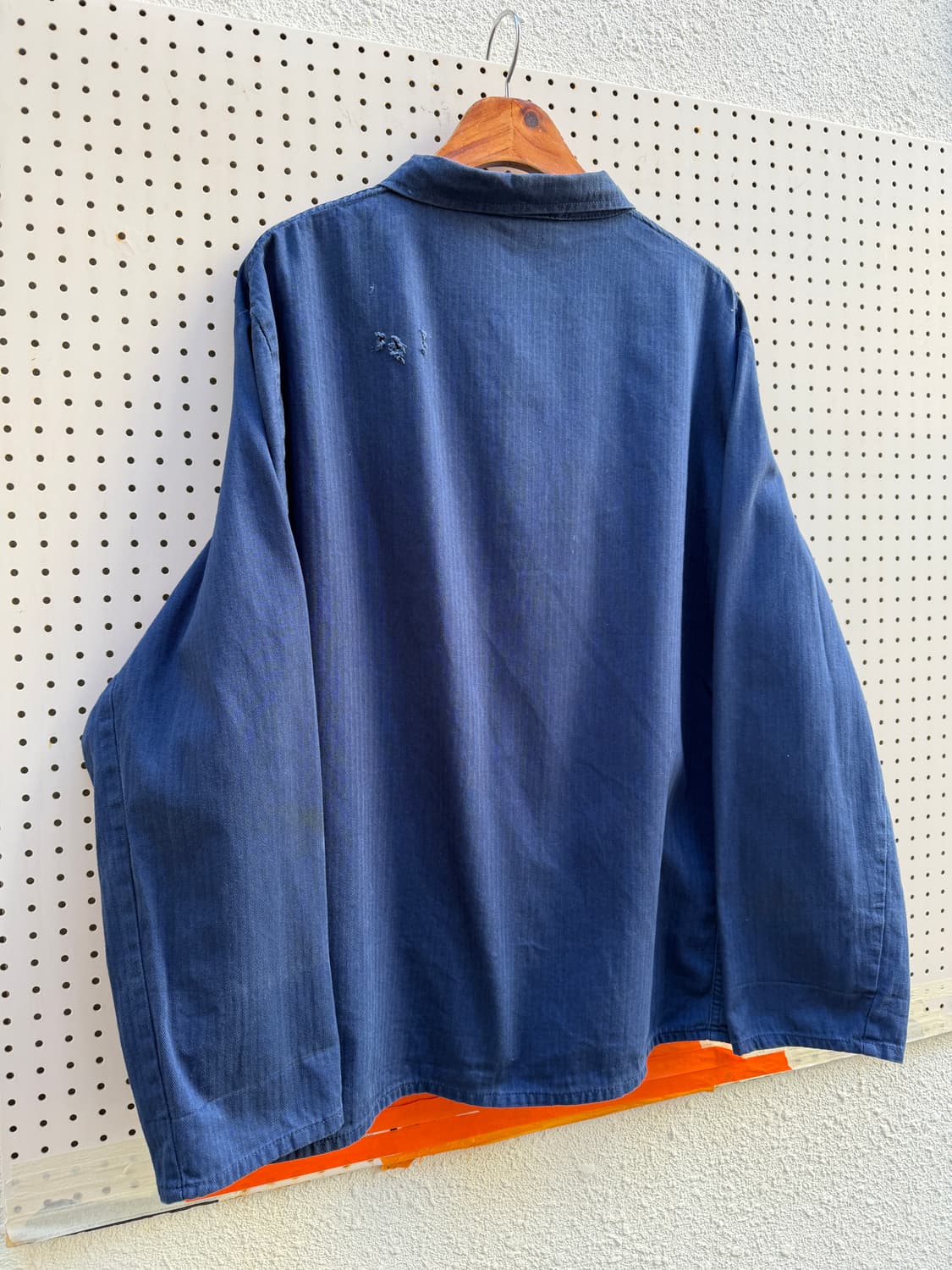 OLD VINTAGE WASHED HBT 헤링본 빈티지프렌치워크자켓 상품이미지8