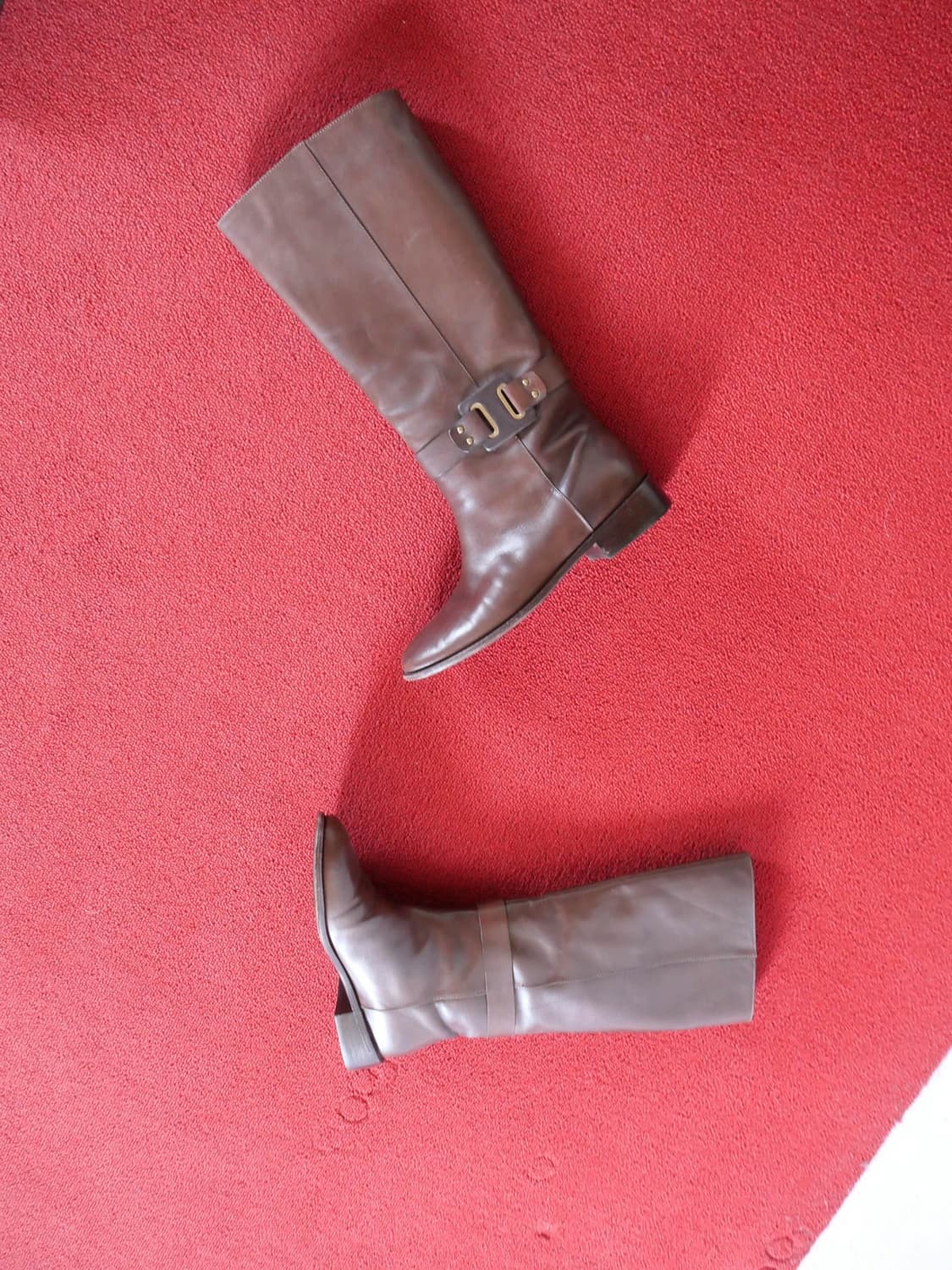 Calvin Klein 2000s Brown Leather Boots 상품이미지2