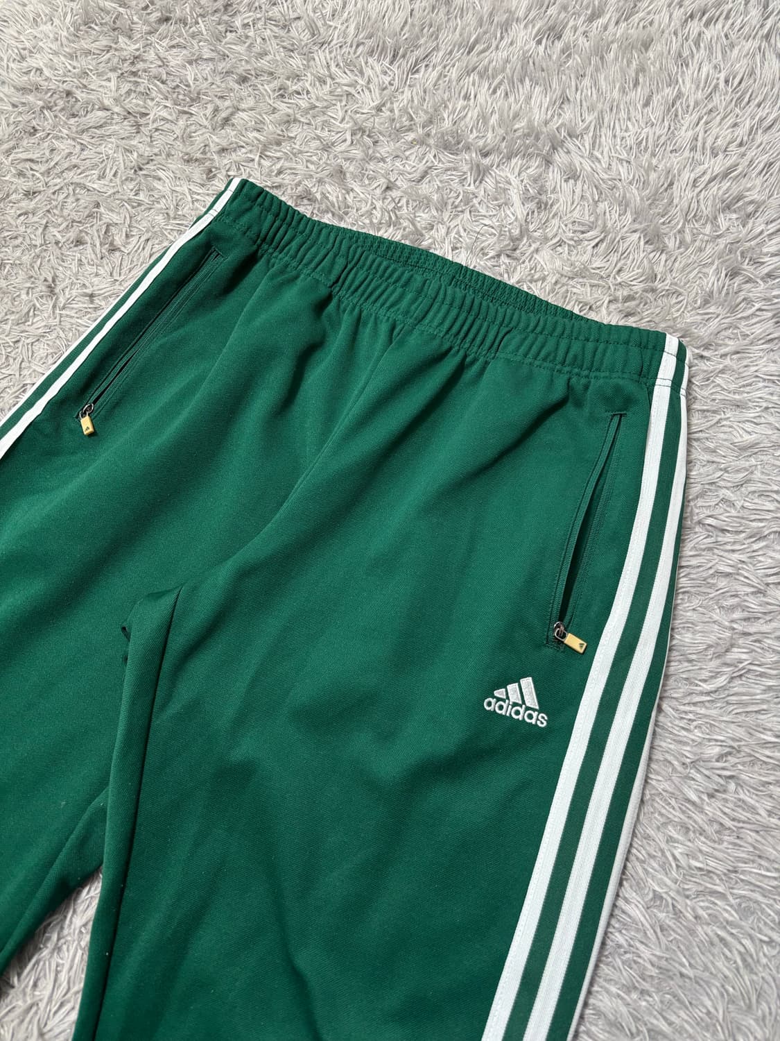 아디다스 그린 삼선 트레이닝 팬츠 상품이미지1