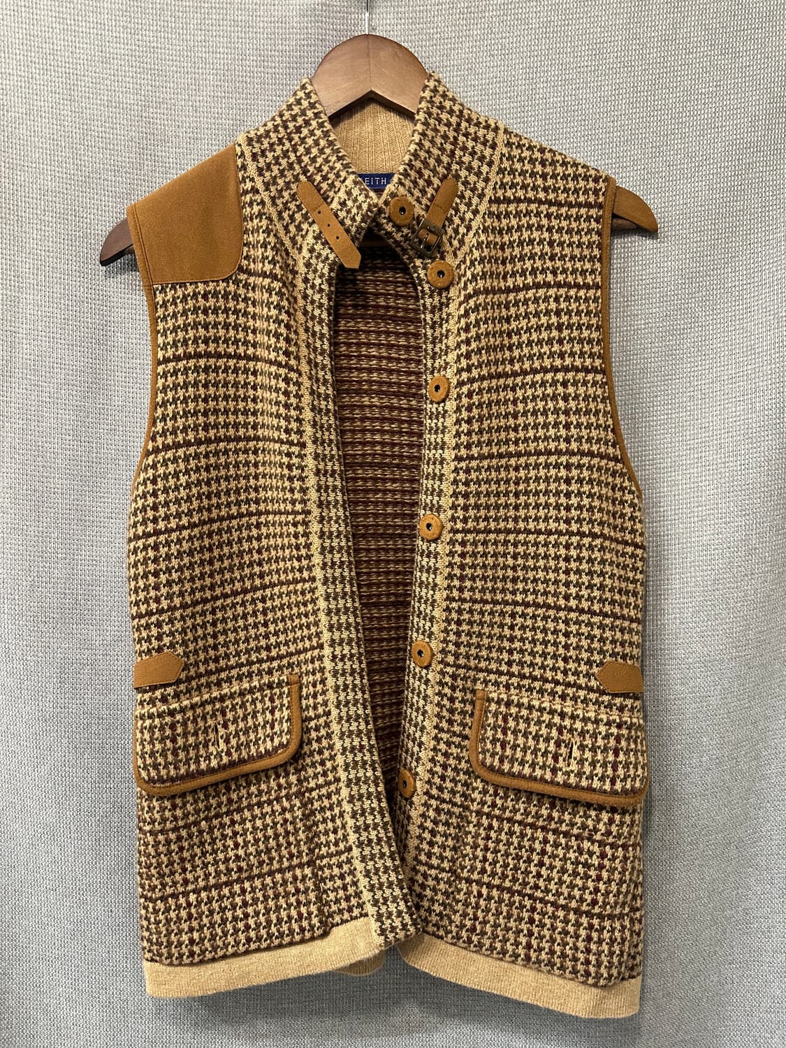 카아스 KEITH 울 캐시미어 블렌드 클래식 니트 베스트 상품이미지1