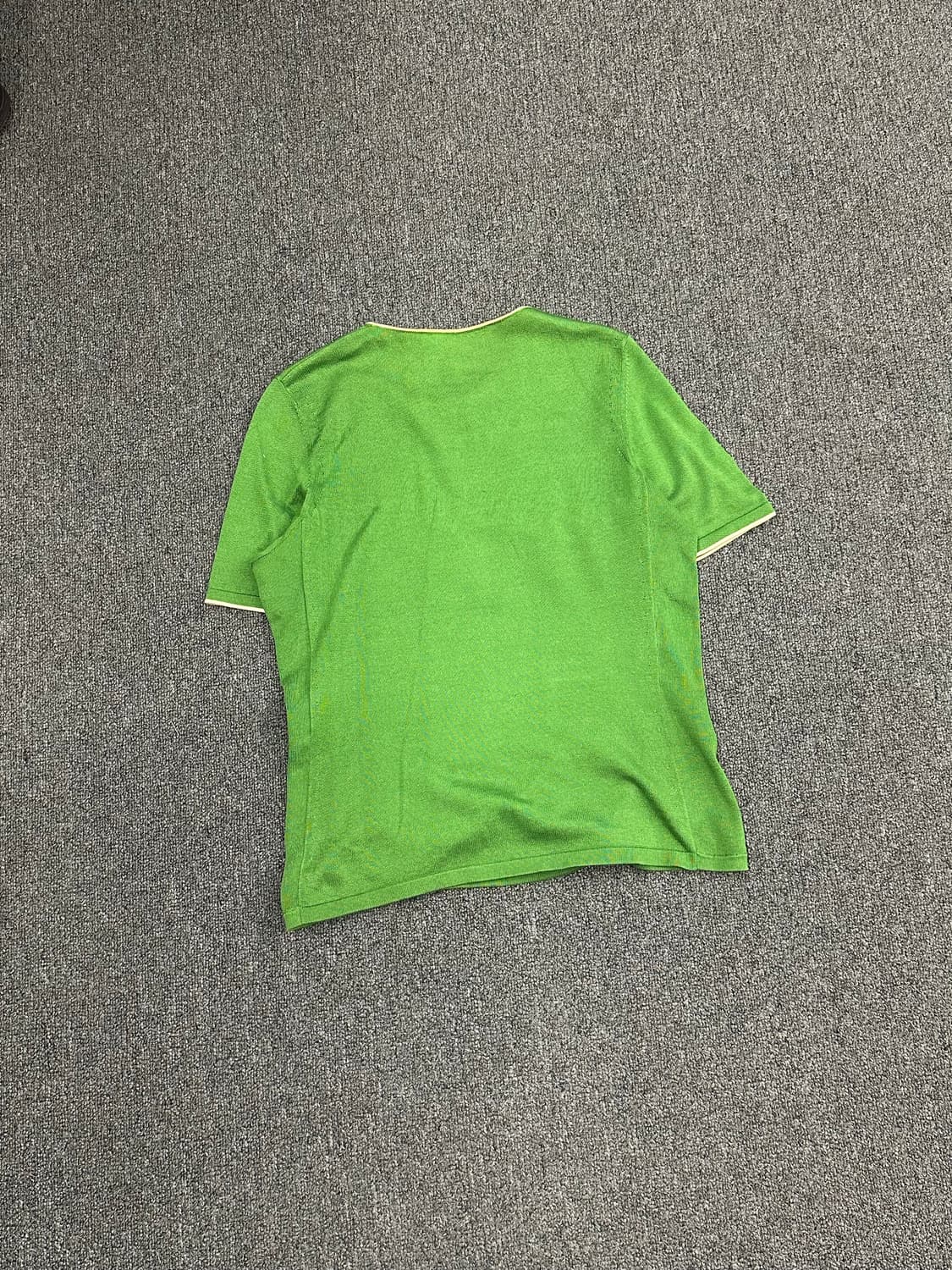 M)살바토레 페라가모 버클 그린 반팔 상품이미지5