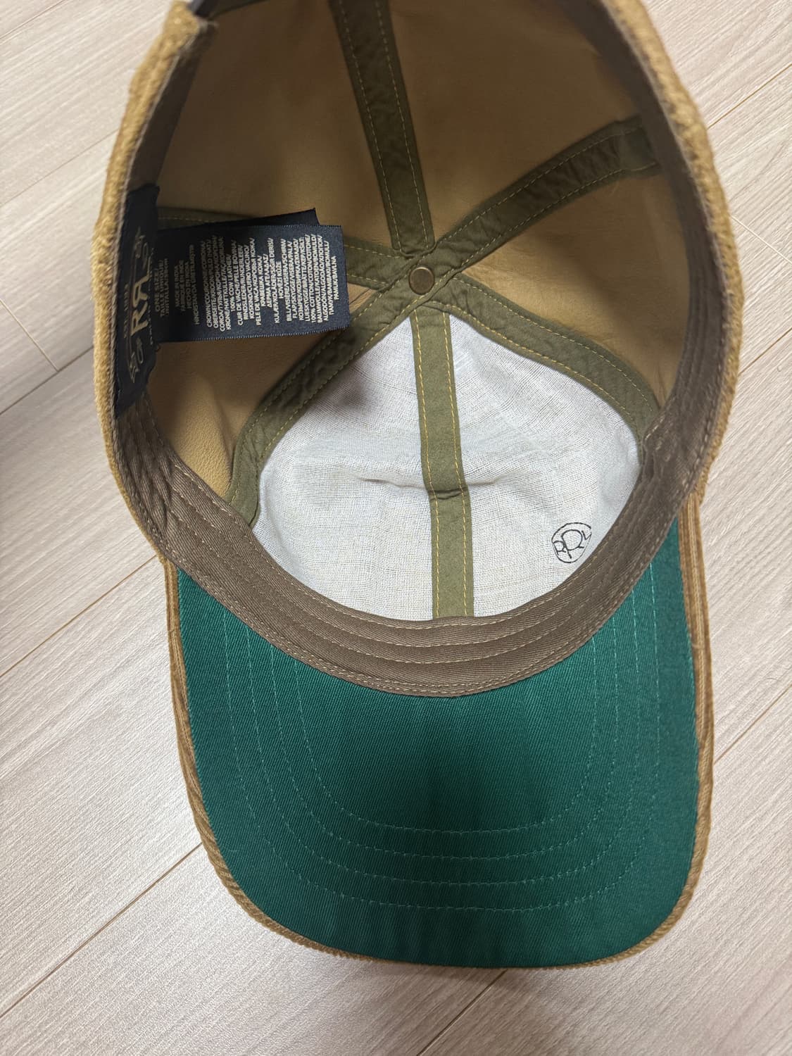 rrl 더블알엘 랜치로고 스웨이드 볼캡 상품이미지2