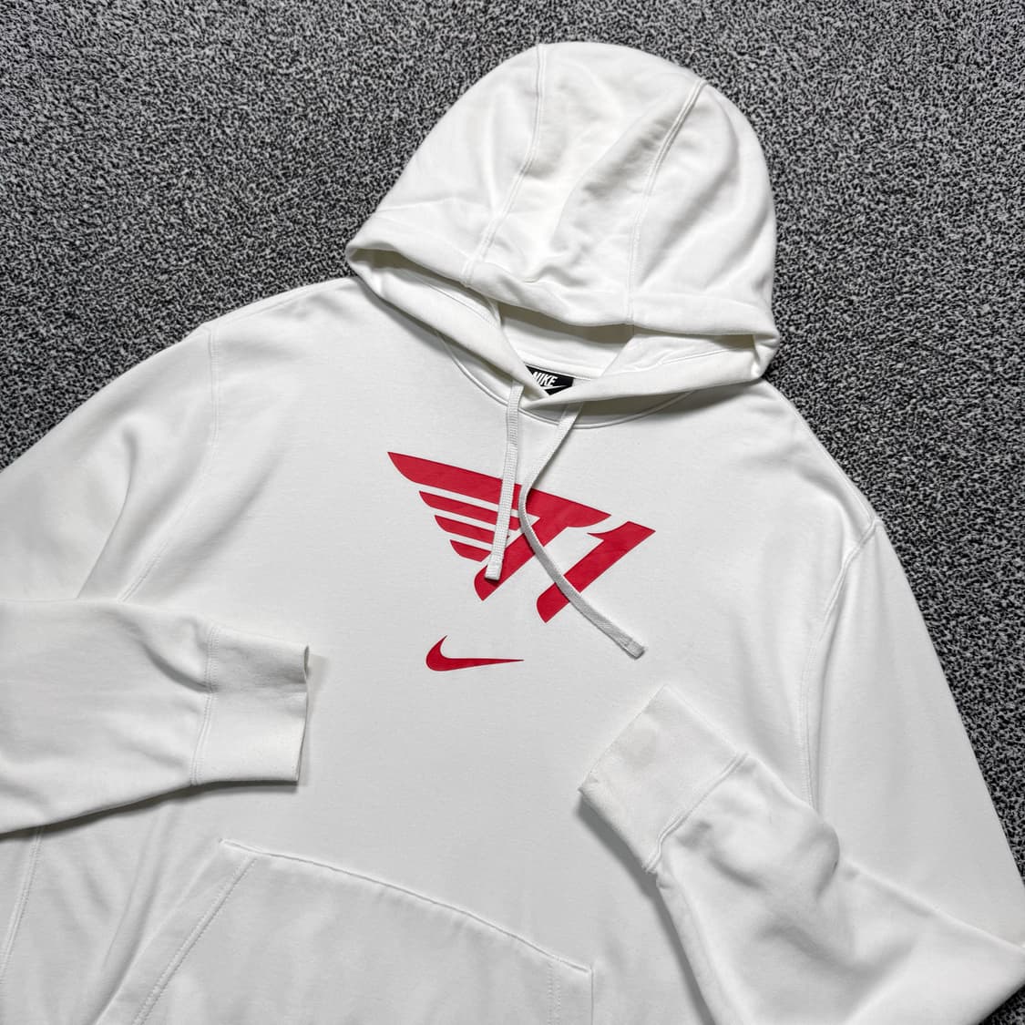 Name : 나이키 T1 티원 시그니처로고 화이트컬러 후드티 :)  상품이미지2