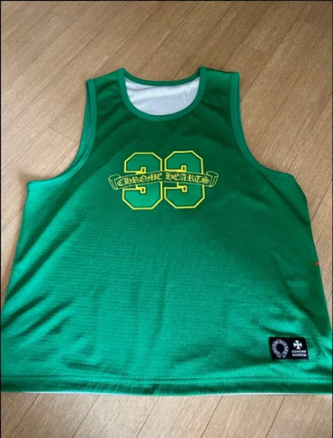 크롬하츠 리버시블 메쉬 나시 그린/화이트 L 백화점판 상품이미지1