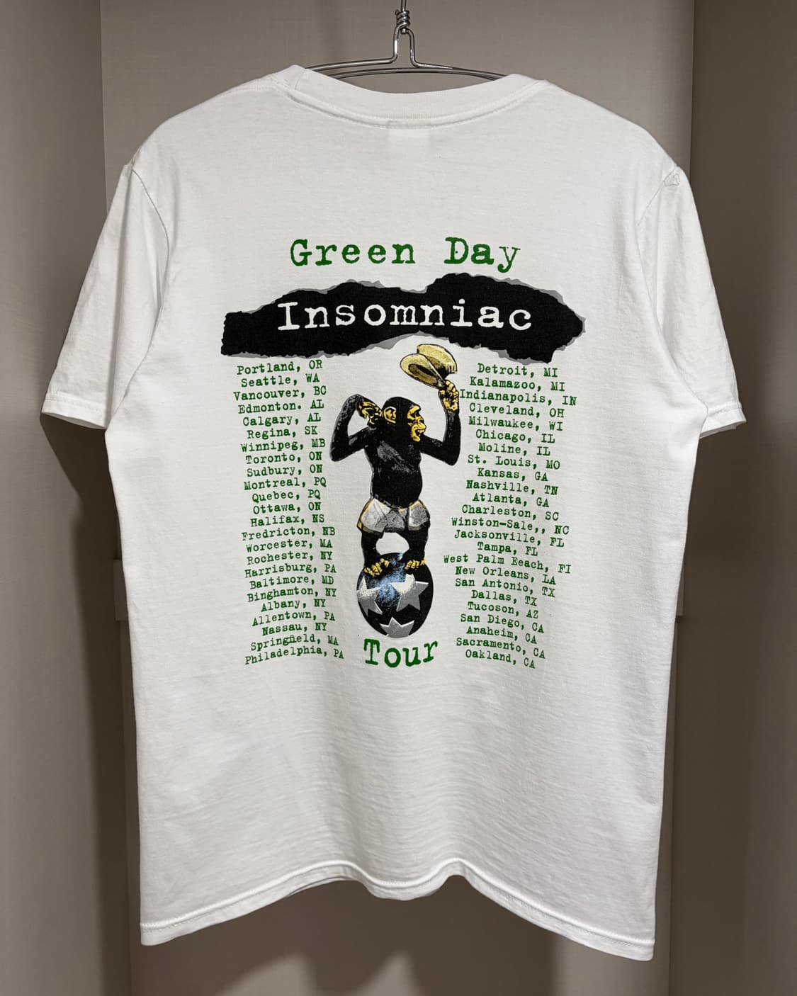 빈티지 Green Day 그린데이 밴드 티셔츠 상품이미지3