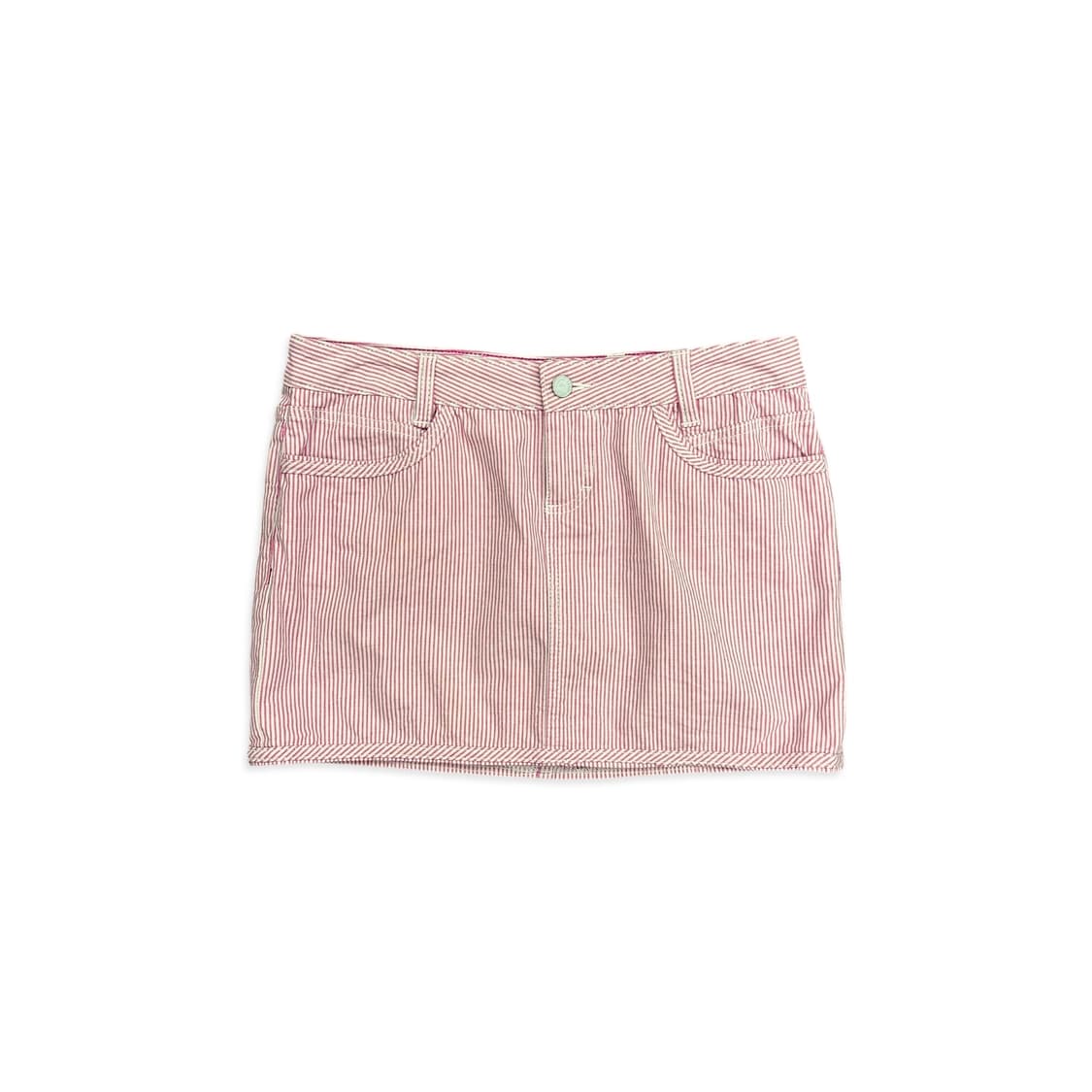 Calvin Klein, Red Stripe Mini Skirt 상품이미지1