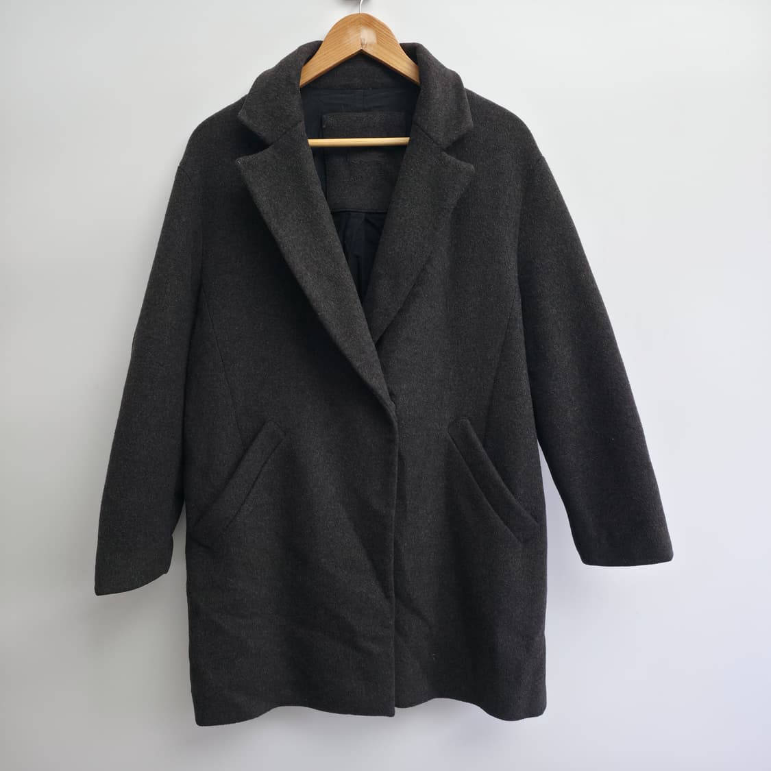 [M] 라코스테 다크 브라운 울 코트 상품이미지1