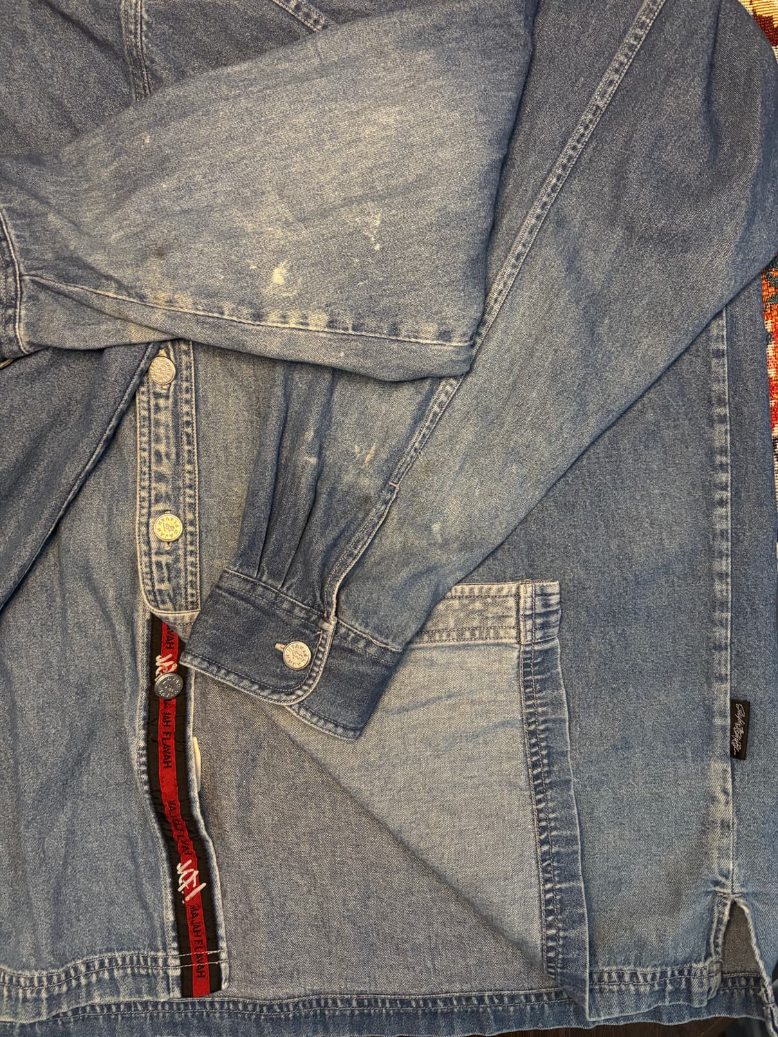 90s Majah Flavah Vintage denim shirt 상품이미지7