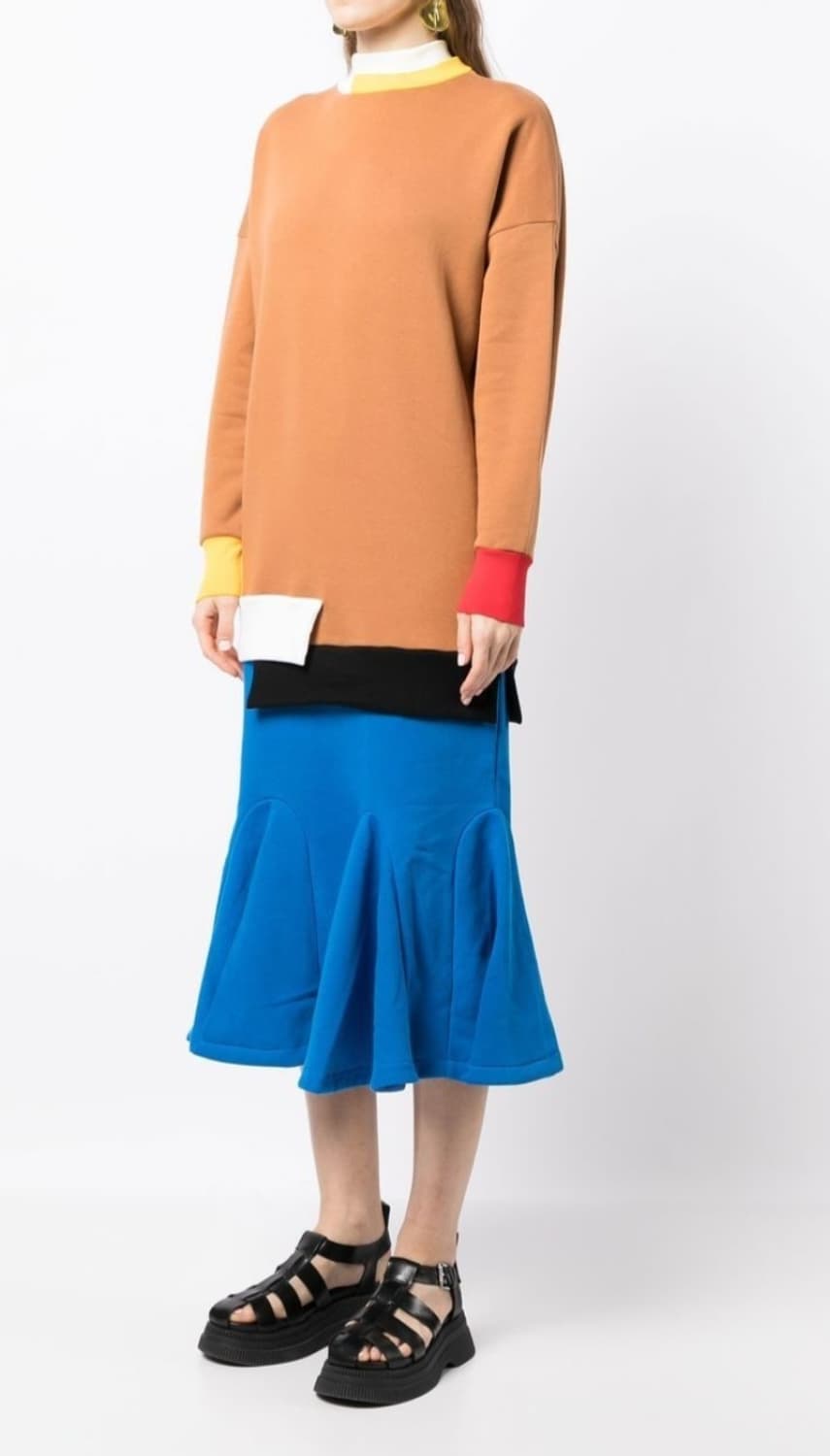 ENFOLD 엔폴드 컬러블록원피스 상품이미지1