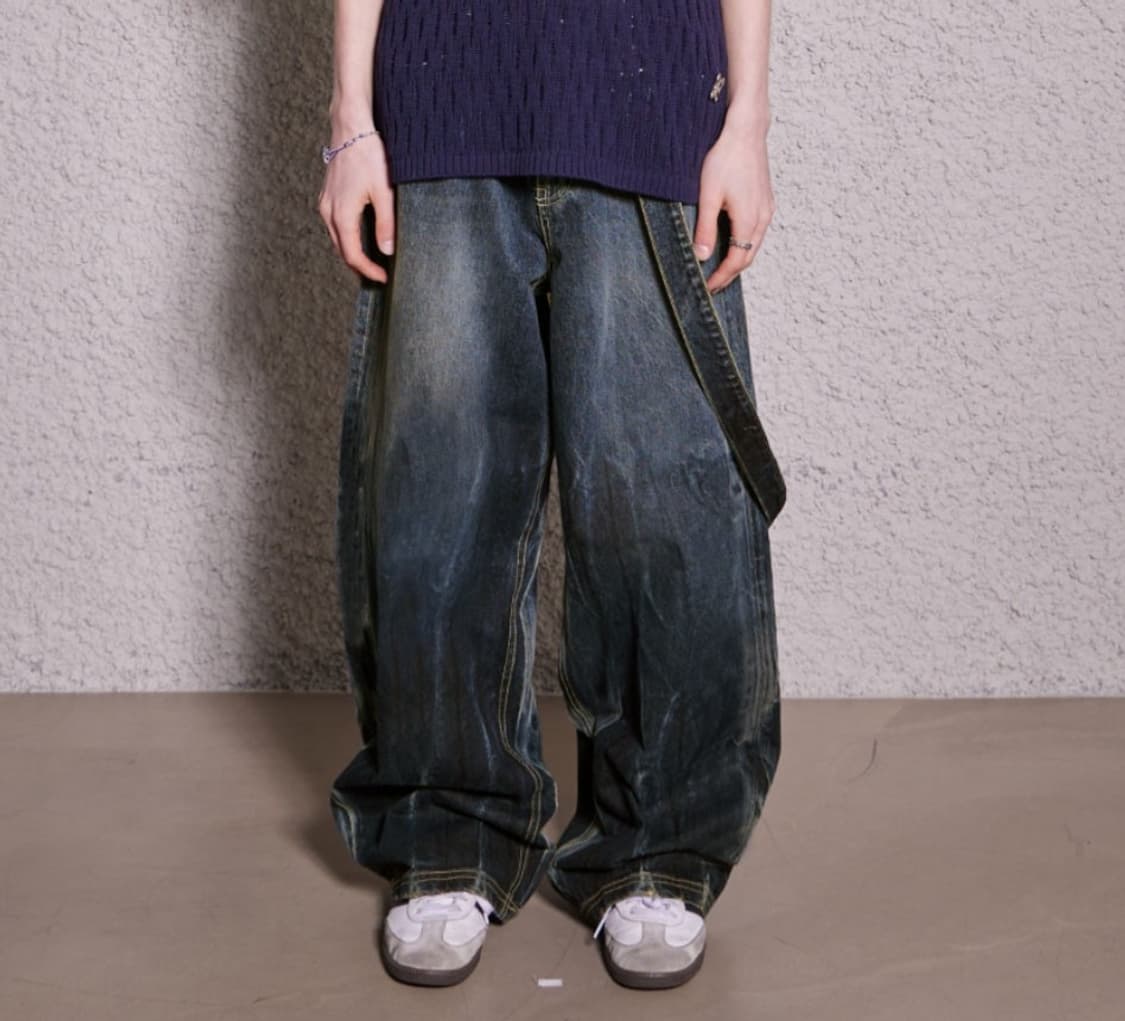 마틴플랜 빌로위 그라데이션 와이드 데님 팬츠 PN5353 상품이미지2