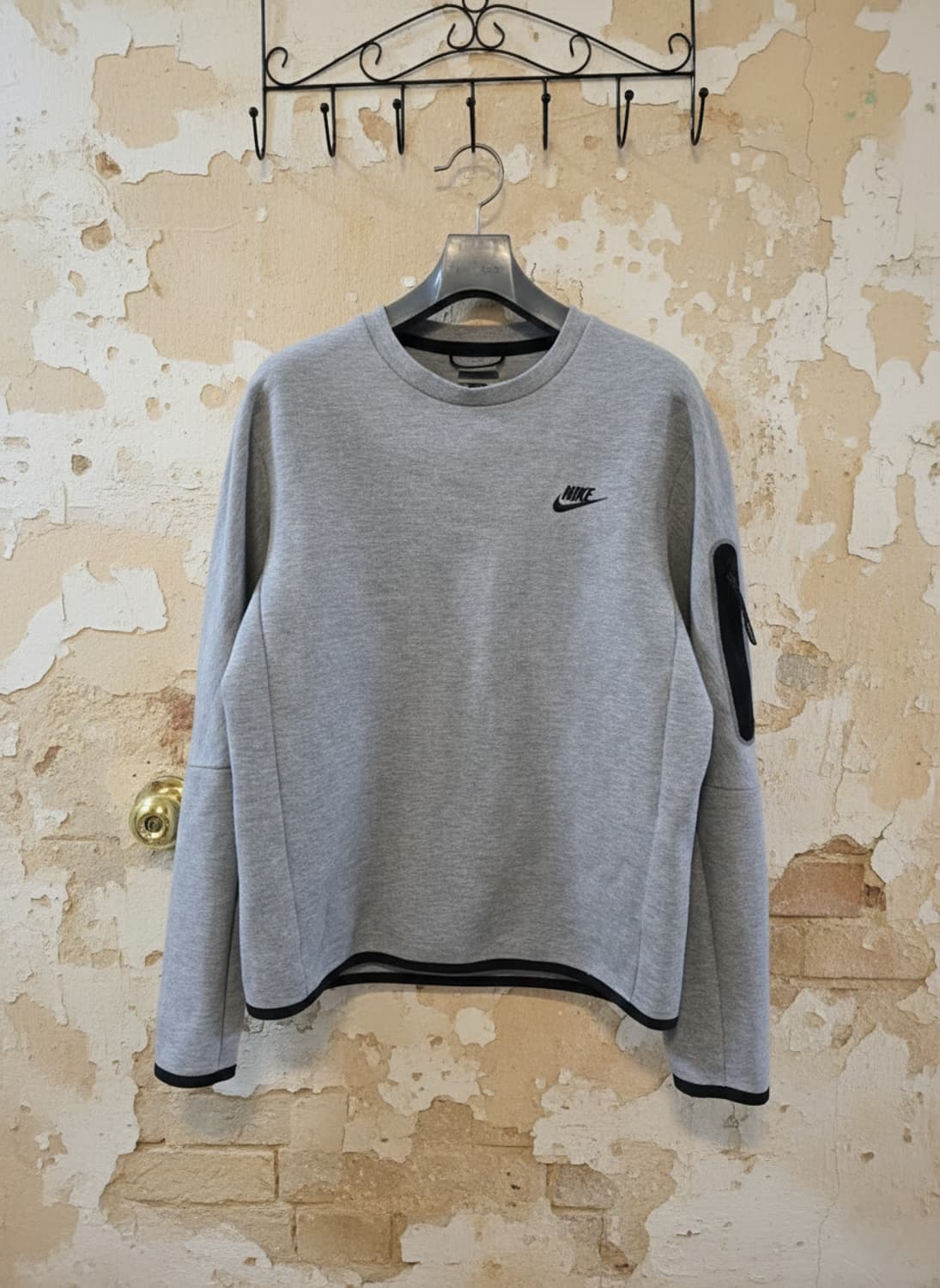 나이키 테크 플리스 맨투맨 그레이 L 상품이미지1