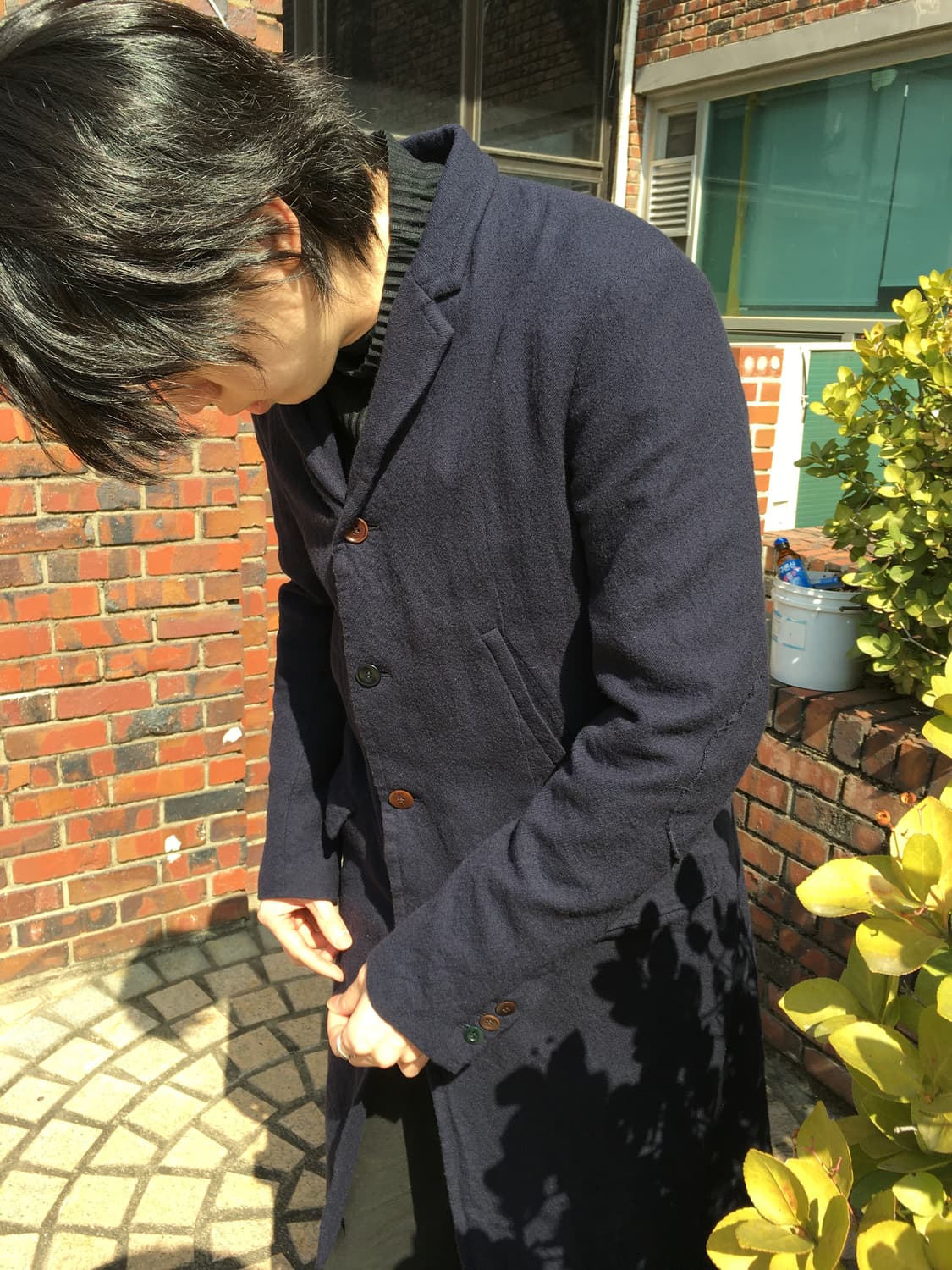 언더커버 축융 울 코트 상품이미지1