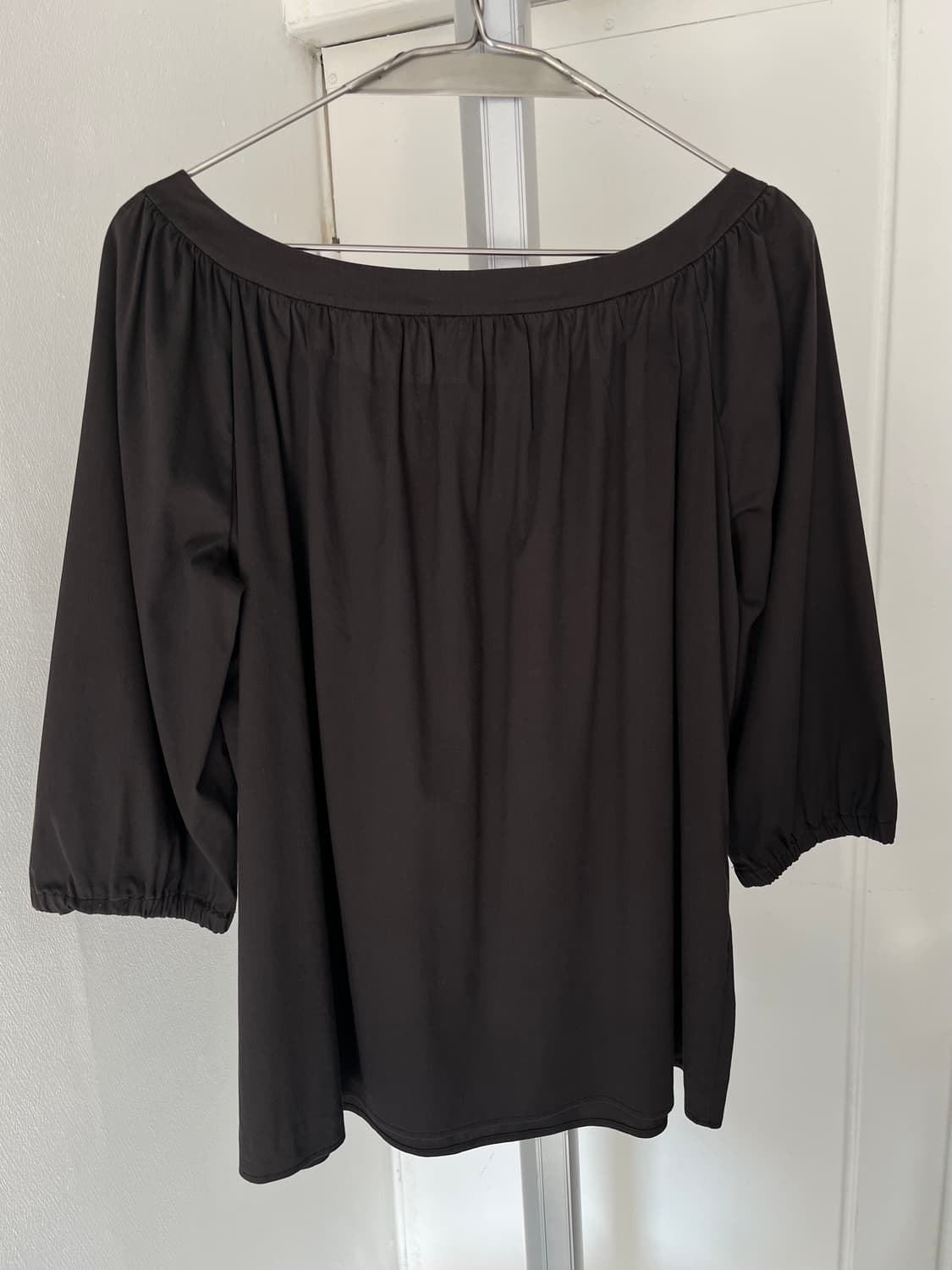 black simple blouse 상품이미지6