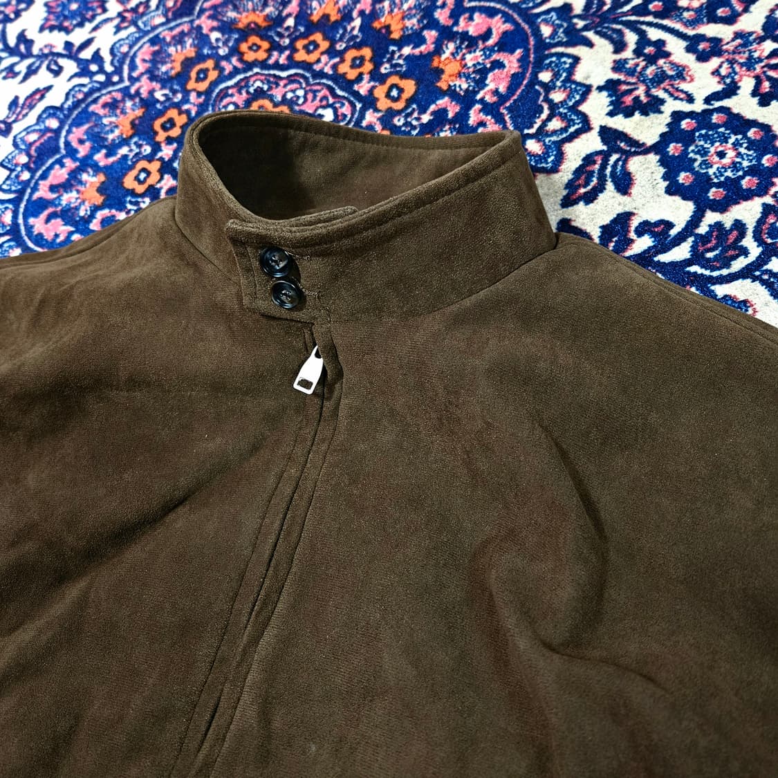 레이건(RAYGUN) 스웨이드 헤링턴 투웨이 집업 자켓 Free 상품이미지4