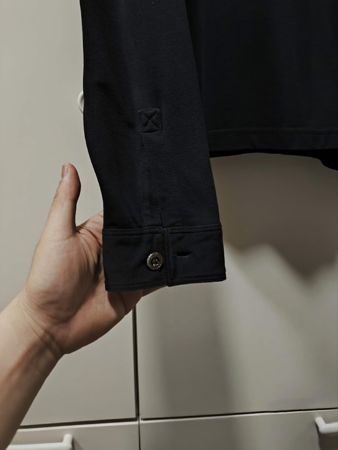 XL 버버리 카라넥 티셔츠 블랙 상품이미지4