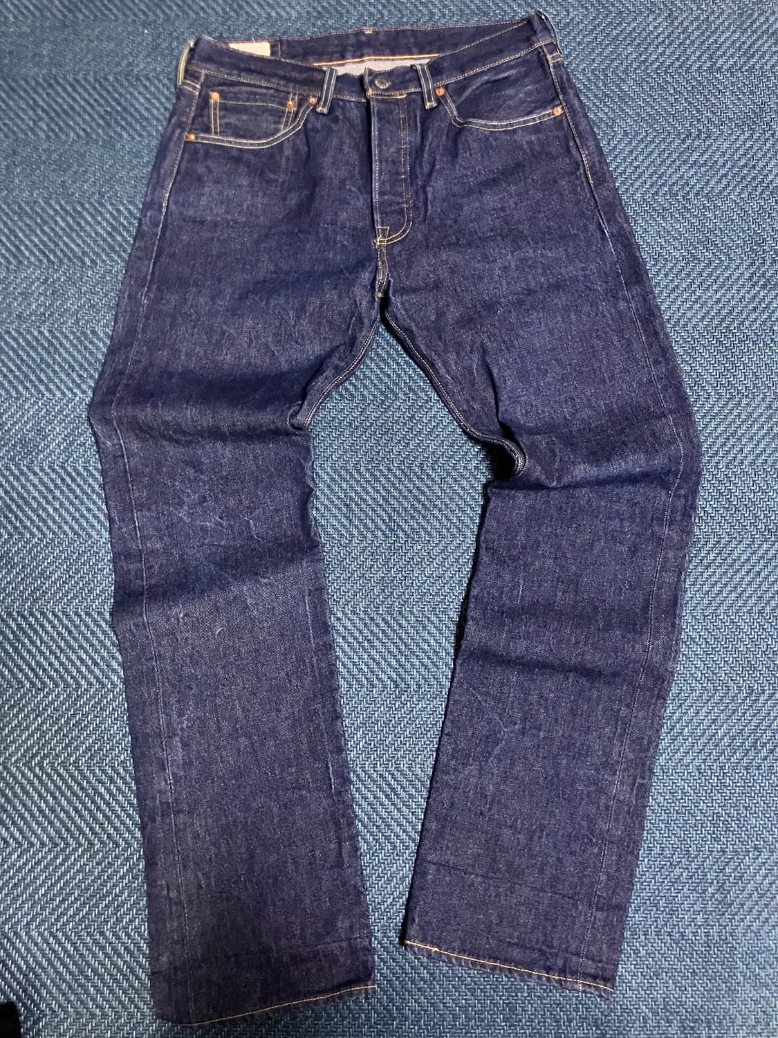 리바이스 프리미엄 501 셀비지 데님 W32 L34 상품이미지1