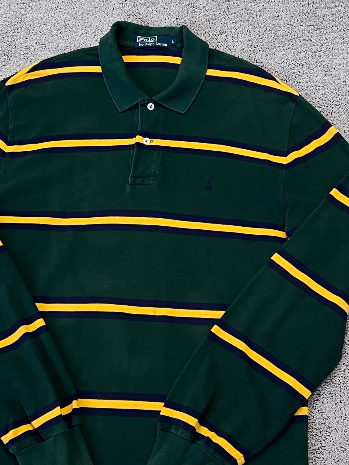 (L) 폴로랄프로렌 스트라이프 긴팔 카라티 상품이미지2