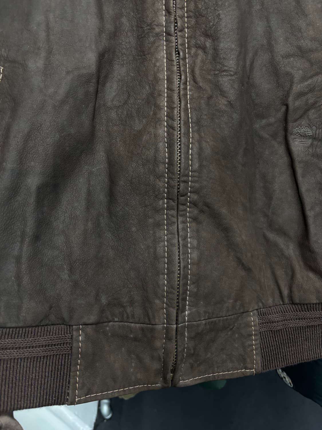 팀버랜드 제뉴인 레더 봄버 자켓 상품이미지6