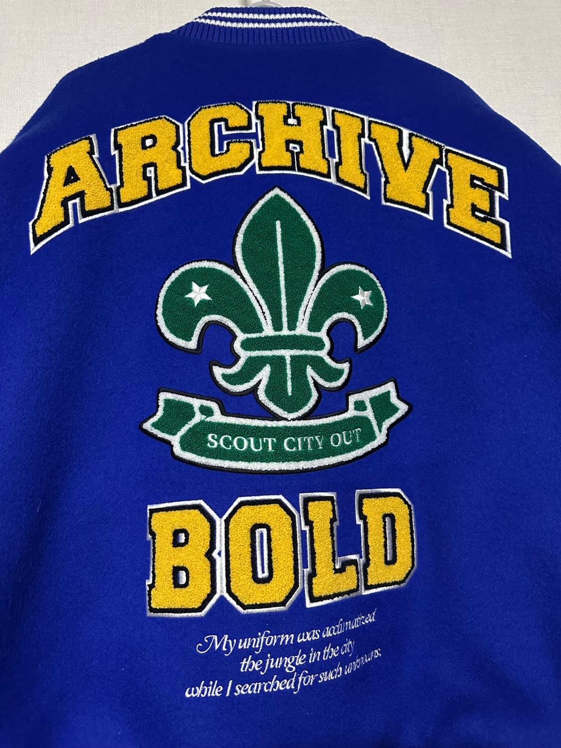 아카이브 볼드 바시티 자켓 L 상품이미지3