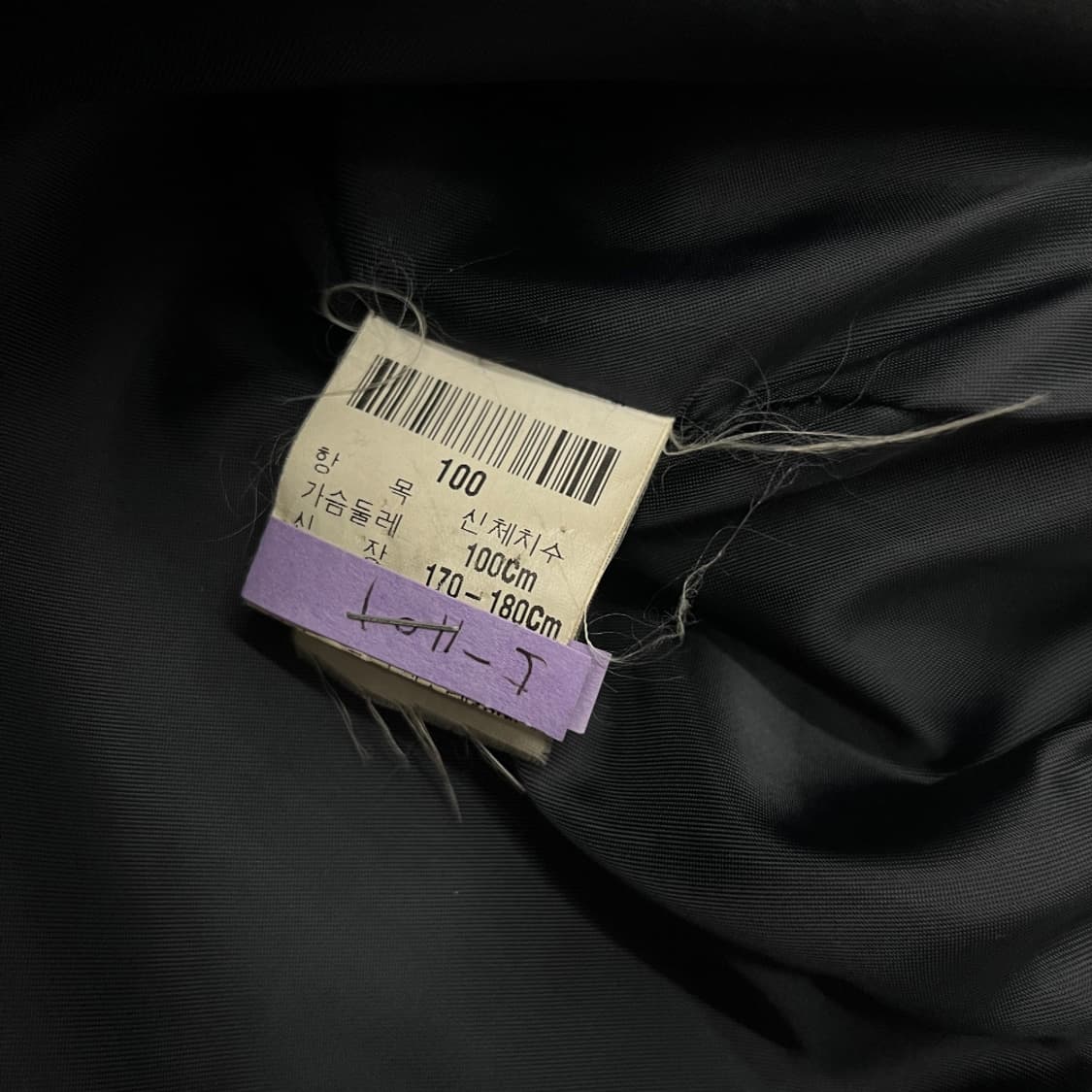 입생로랑 네이비체크 카라 울 자켓 100 상품이미지6