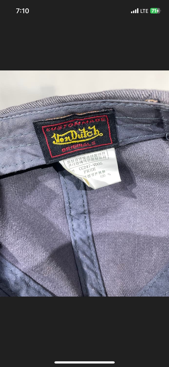 본더치 y2k 볼캡 자수 모자 상품이미지8