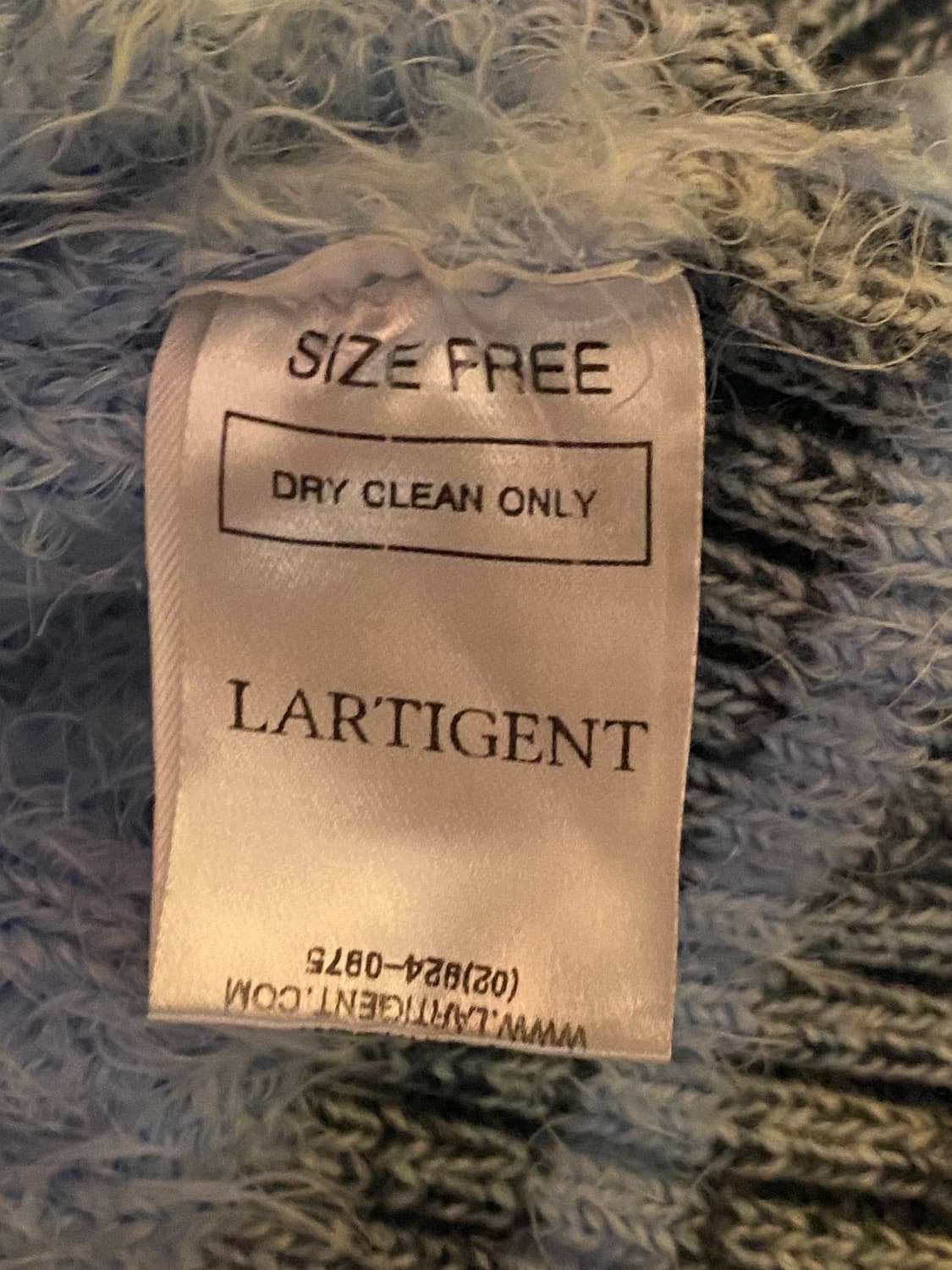 Lartigent 라티젠 L6 컬러블록 니트 집업 (카리나 착용 모델) 상품이미지5