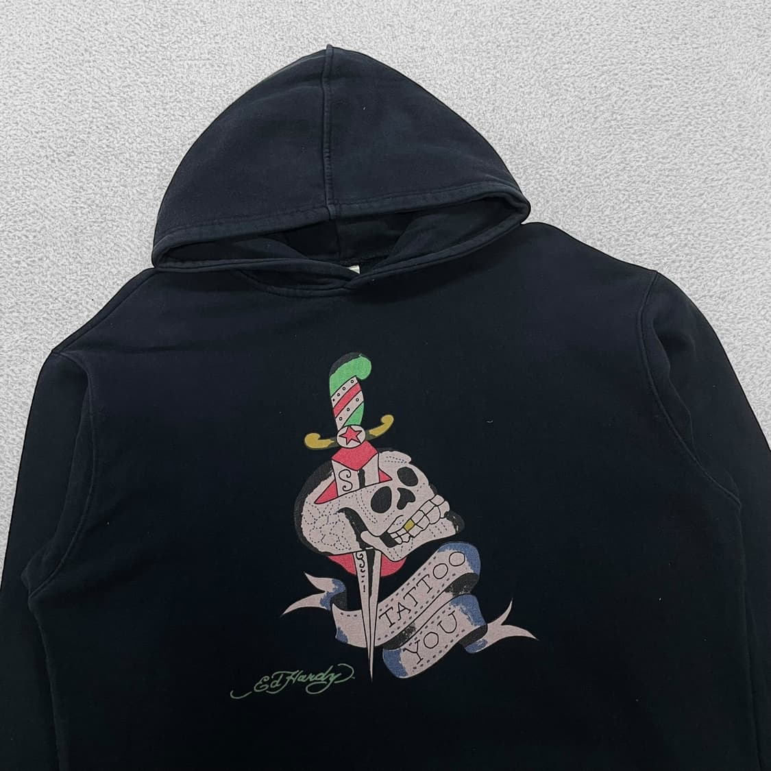에드하디 Ed hardy 타투 유 후드티 블랙 상품이미지2