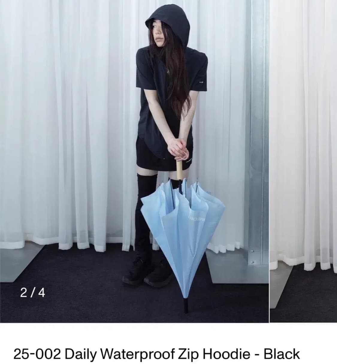지초이 컴포트 25-002 워터프루프 집 후디 waterproof zip 상품이미지1