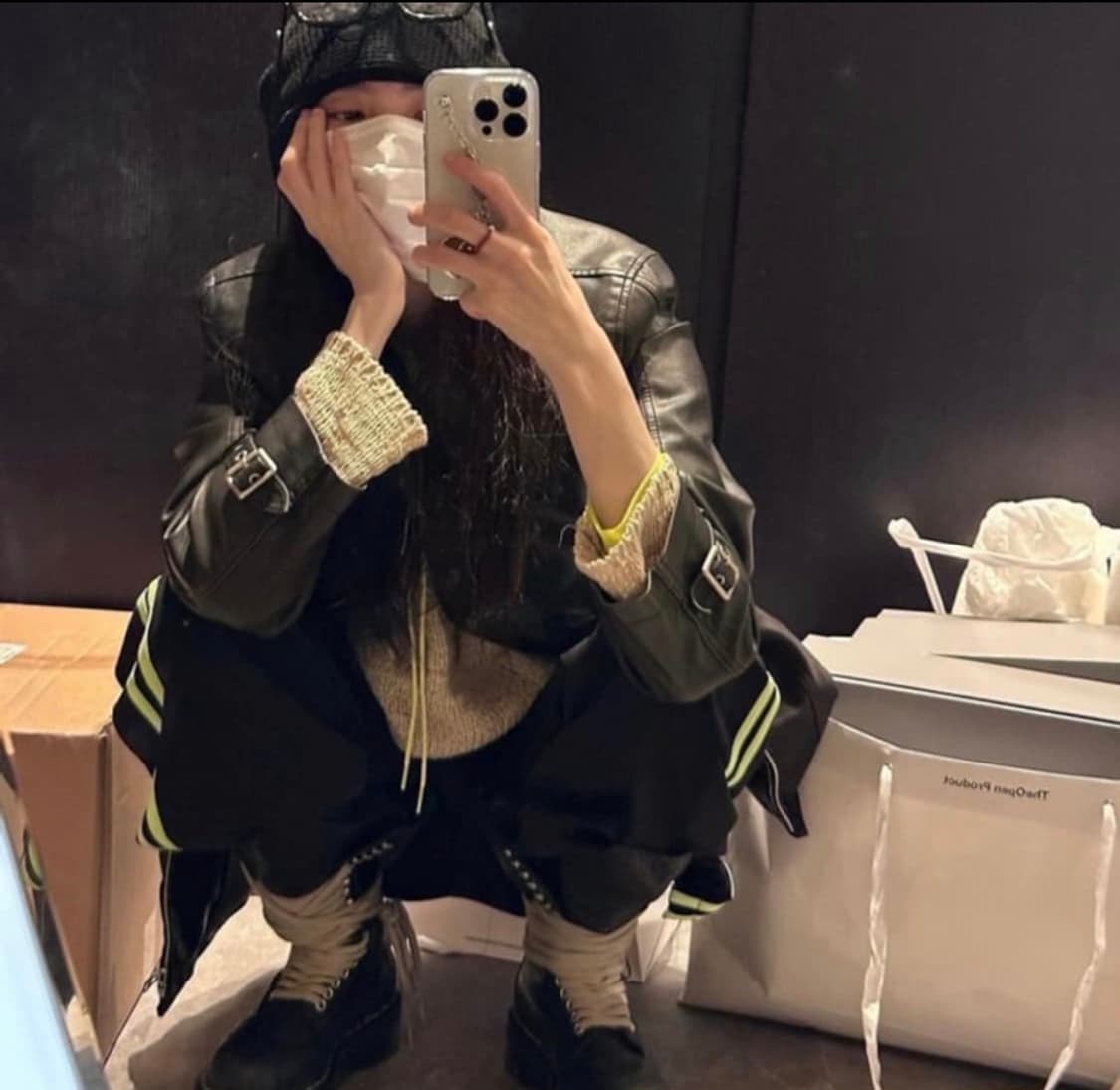 Theopen product 더오픈 프로덕트 에코 레더자켓 상품이미지6