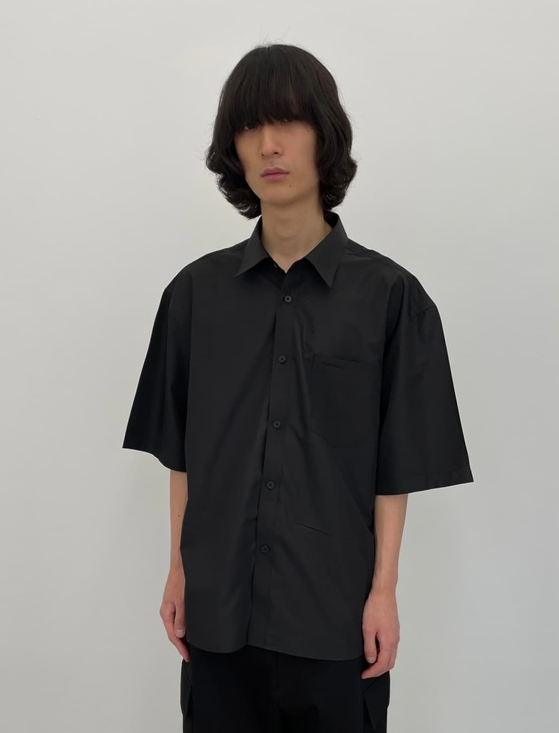 구민성 나일론 반팔 셔츠 블랙 L 상품이미지1