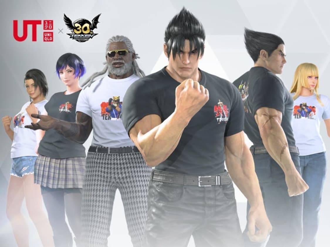 유니클로 철권 콜라보 반팔 티셔츠 XL 게임 애니 빈티지 상품이미지5