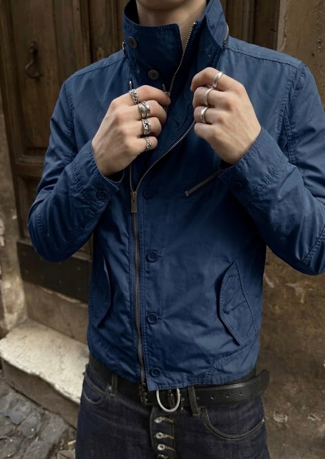 우영미 Solid Homme Asymmetrical Zip 자켓 상품이미지2