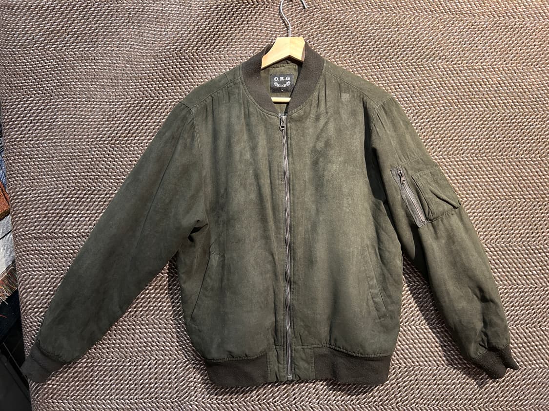 ORG 스웨이드 봄버자켓 상품이미지1