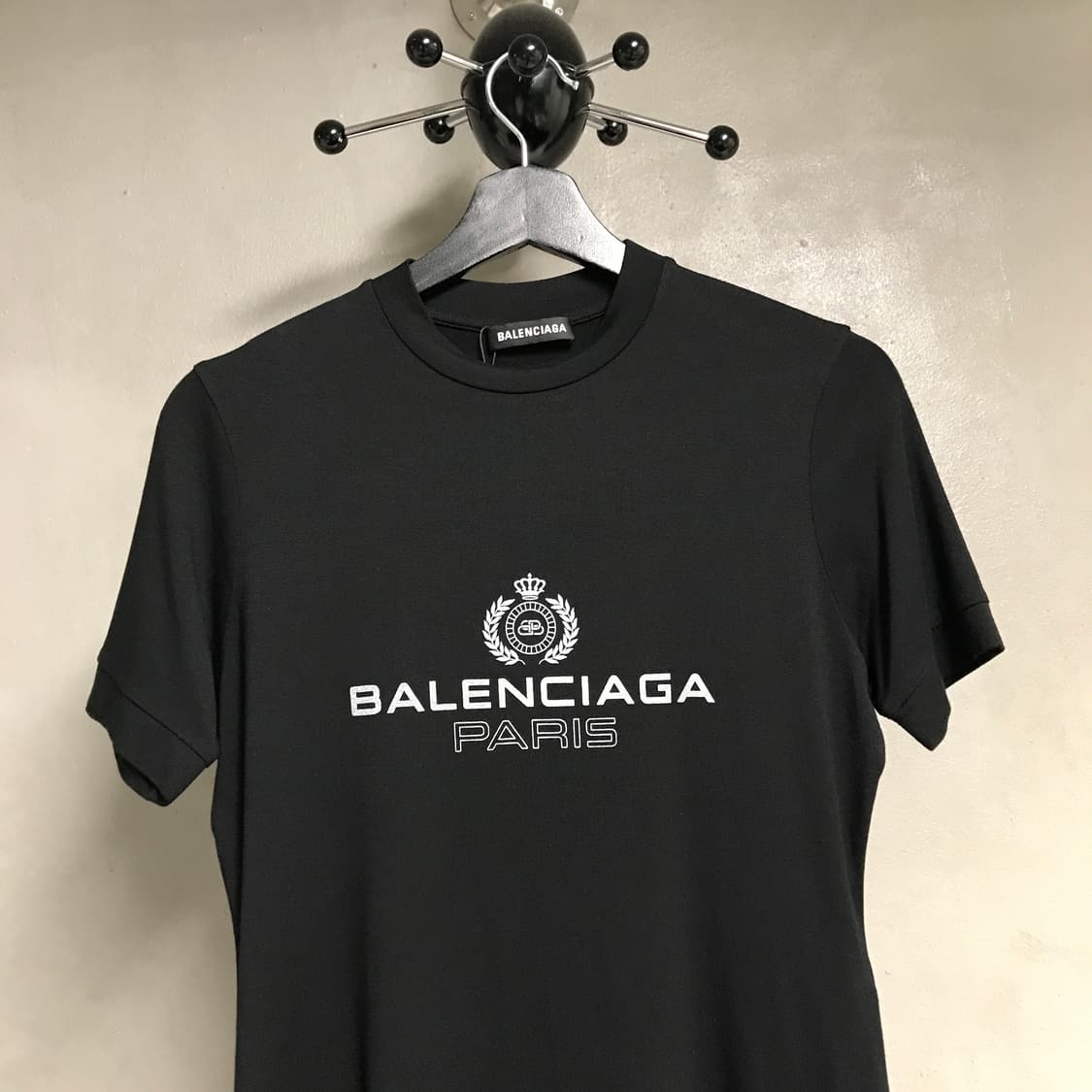 발렌시아가 블랙 반팔 티셔츠 M(W) 상품이미지2