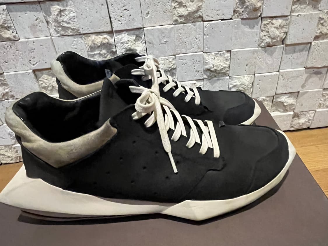 릭오웬스 릭디다스 검흰 테크러너(270) 상품이미지4