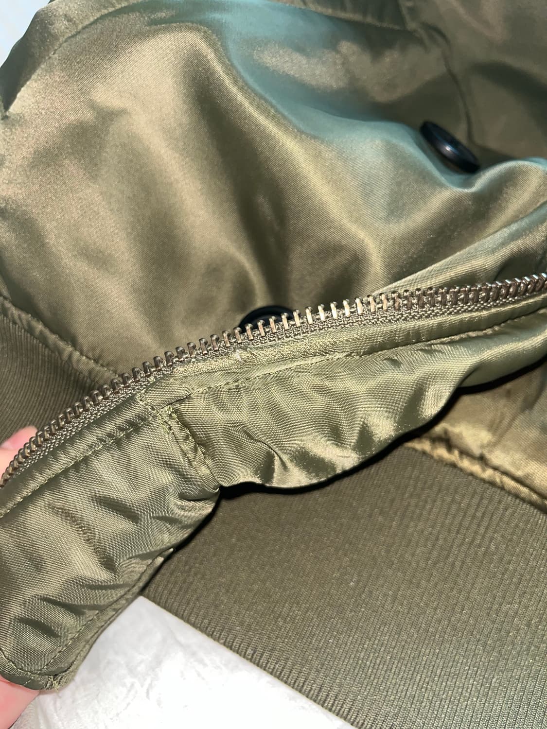 팀코믹스 항공점퍼 패치드 MA-1 (카키/s) 상품이미지3