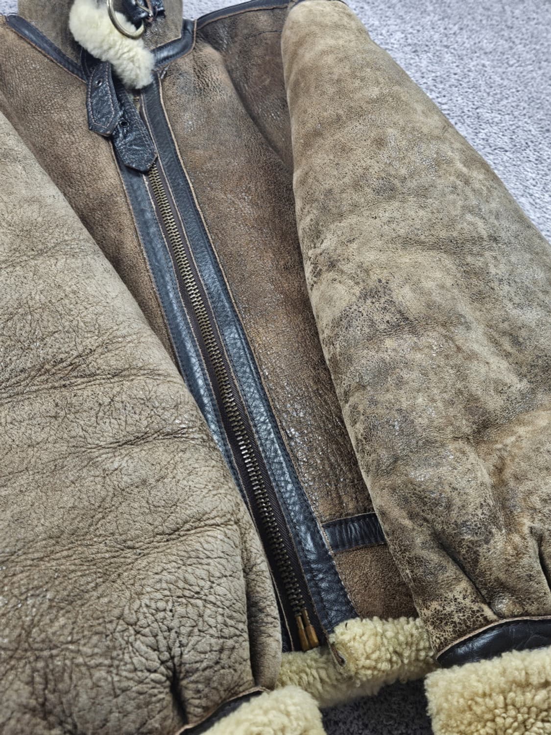 SCHOTT 쇼트 타입 B-3 플라이트 무스탕 자켓 (42)/ 10248 상품이미지10