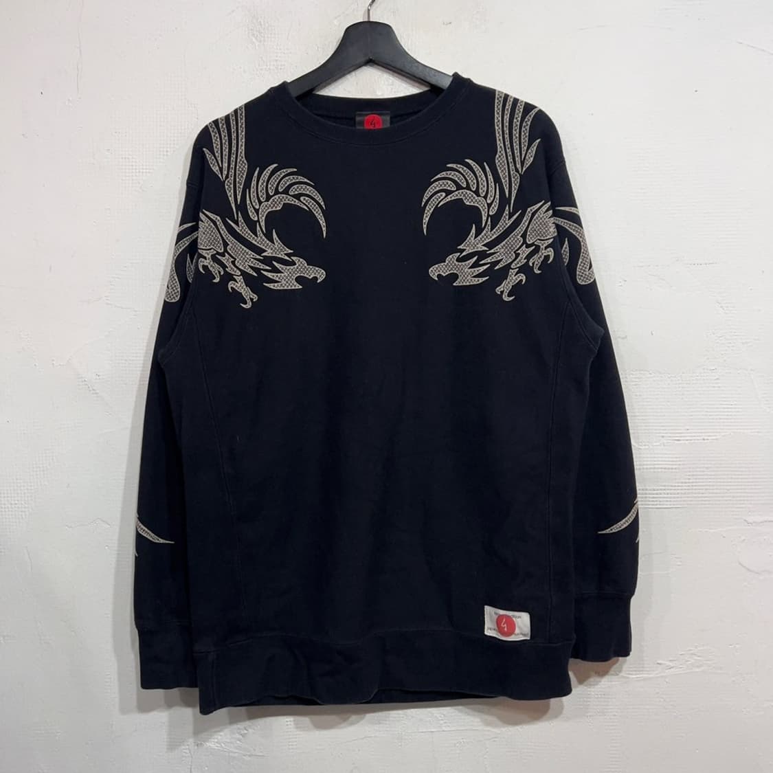 Jp mibudo 리버스위브 프린팅 맨투맨 상품이미지2