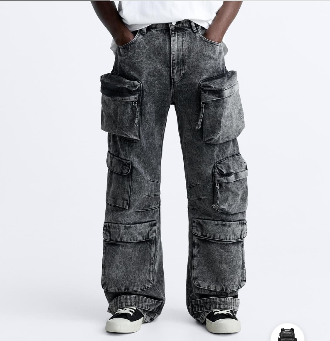 (택포) 자라 유틸리티 멀티 포켓 데님팬츠 30 B335 상품이미지2