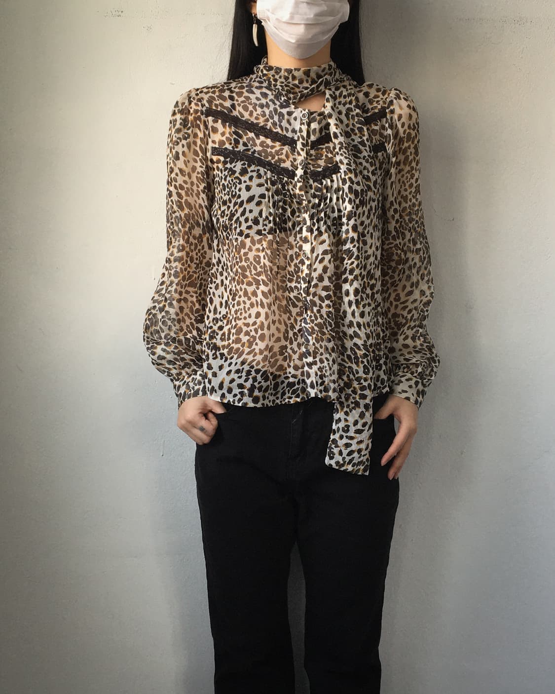 Animal pattern blouse 상품이미지4