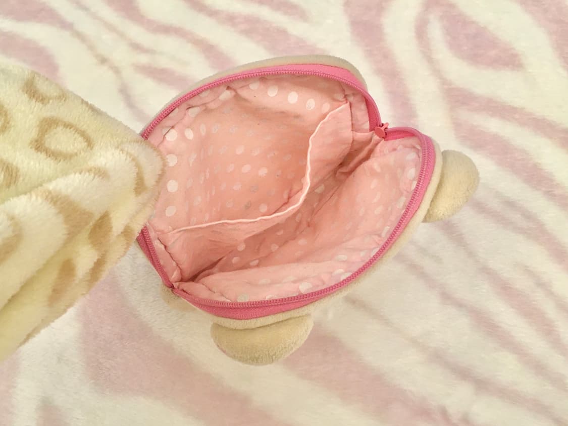 고전 코리락쿠마 파우치 핑크도트 산엑스 고전문구 갸루 방꾸템 상품이미지3