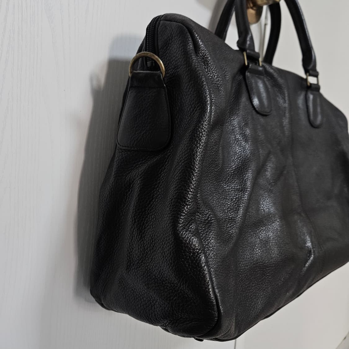 빈티지 비건레더 3way 보스턴백 상품이미지4