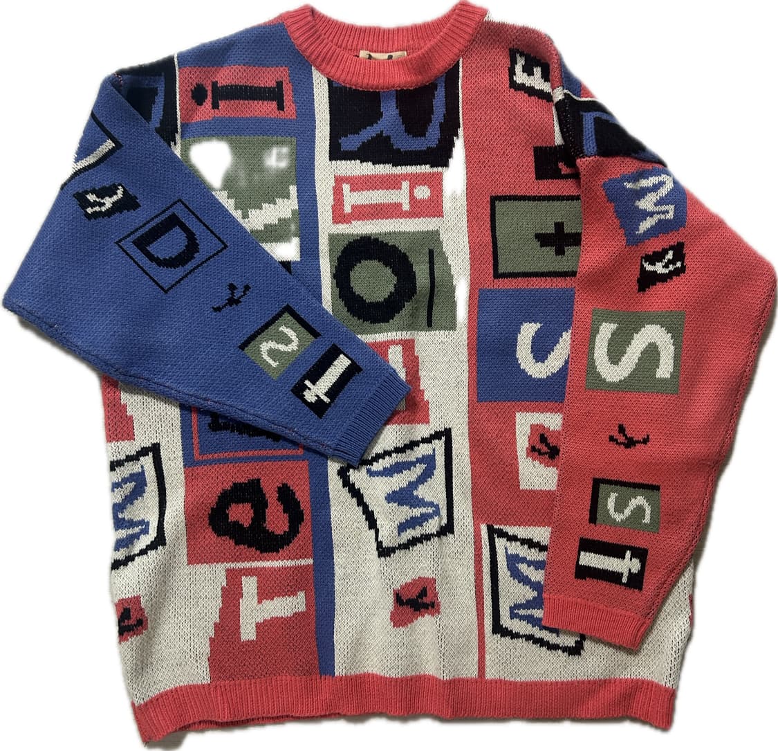 Vintage pattern knit 상품이미지1