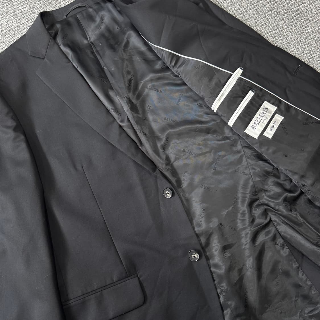 발망 슬림핏 블랙 블레이저 상품이미지4