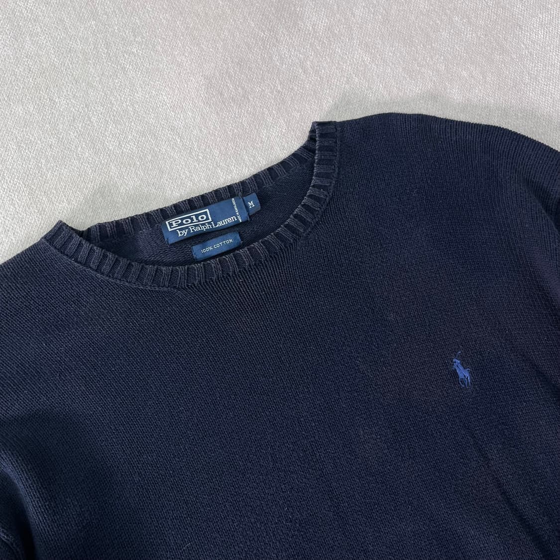 100 폴로랄프로렌 코튼 네이비 니트 상품이미지2