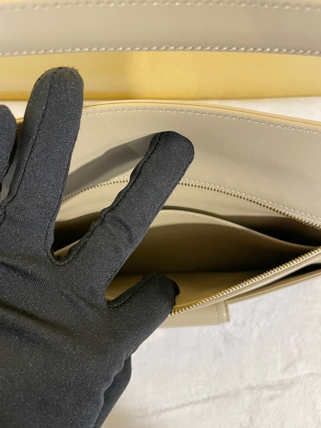 디올 더블 체인 크로스백 스몰 베이지 상품이미지5